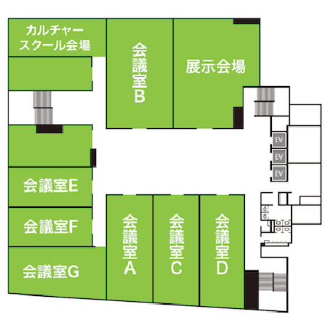貸し会議室の見取り図