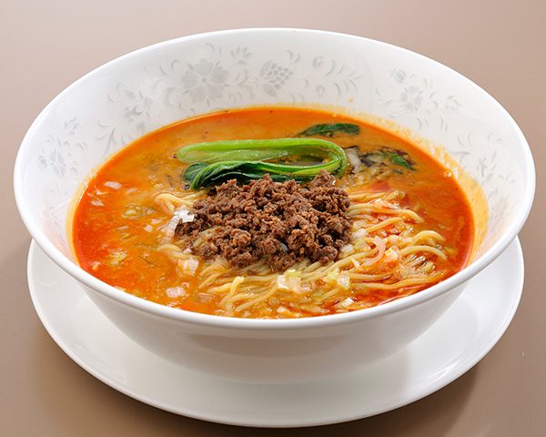 坦々麺 杏仁豆腐付